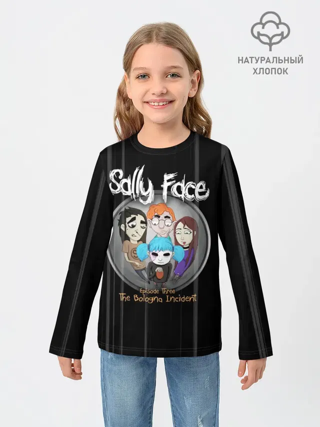 Детский лонгслив с принтом «Sally Face Episode Three»