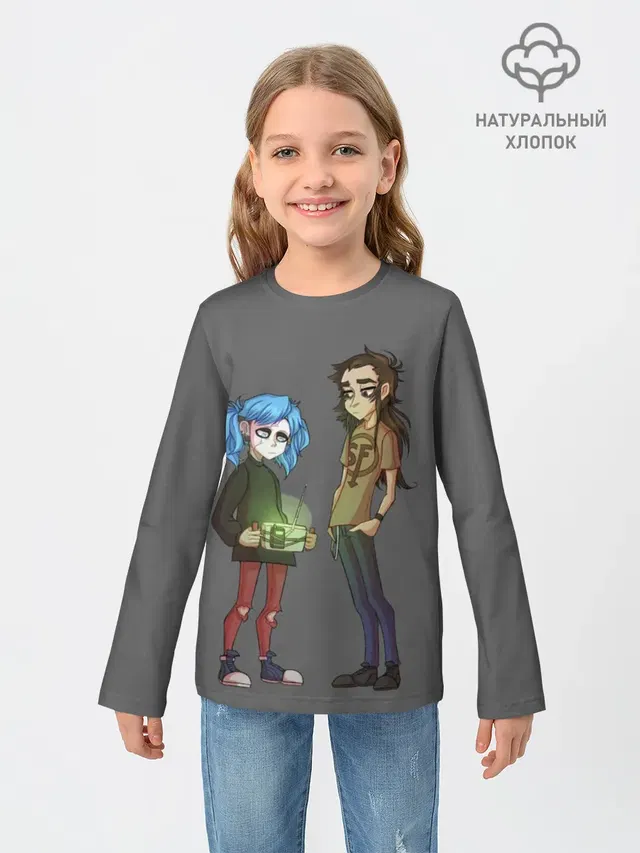 Детский лонгслив с принтом «Sally»