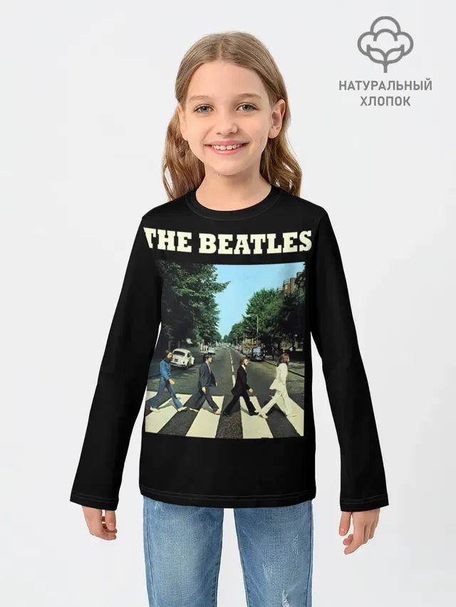 Детский лонгслив с принтом «The Beatles»