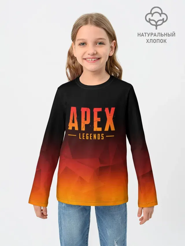 Детский лонгслив с принтом «Apex Legends Апекс Легендс»