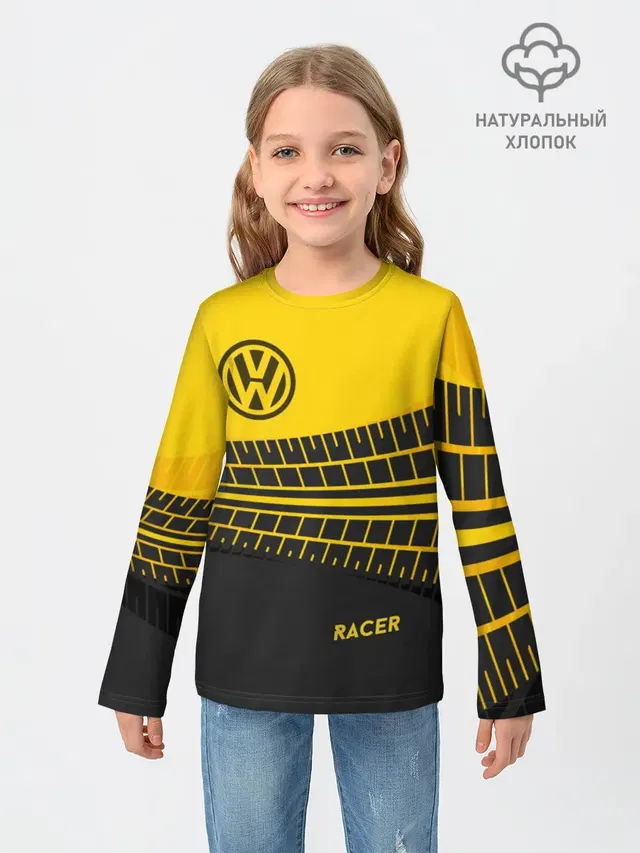 Детский лонгслив с принтом «Volkswagen»