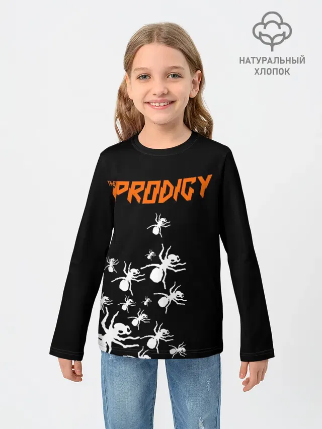 Детский лонгслив с принтом «Prodigy — The Prodigy»
