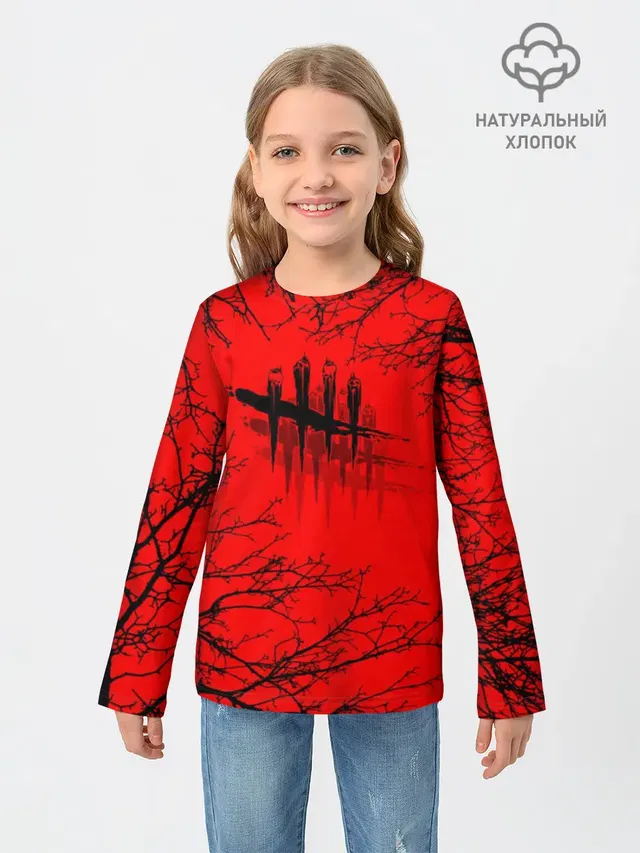Детский лонгслив с принтом «tally marks»