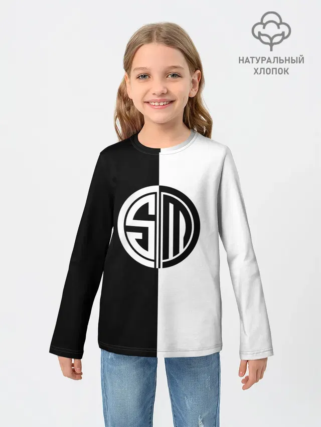 Детский лонгслив с принтом «Team SoloMid»