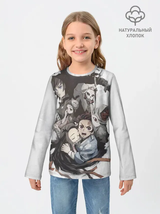 Kimetsu no Yaiba на сером