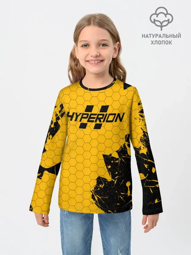 Детский лонгслив с принтом «Покер — BORDERLANDS HYPERION»
