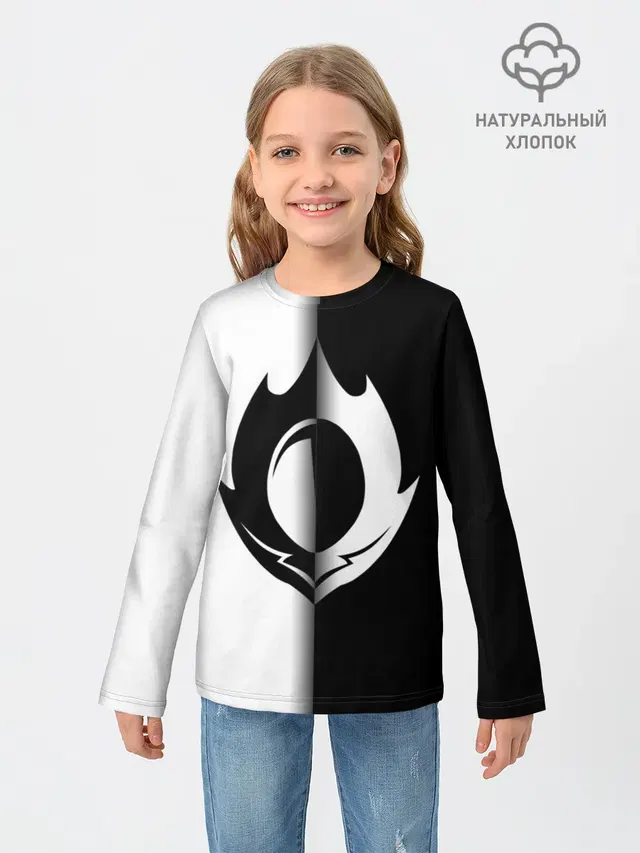Детский лонгслив с принтом «Code Geass — GODE GEASS symbol»