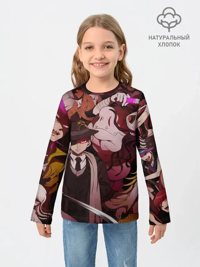 Детский лонгслив с принтом «danganronpa perso»
