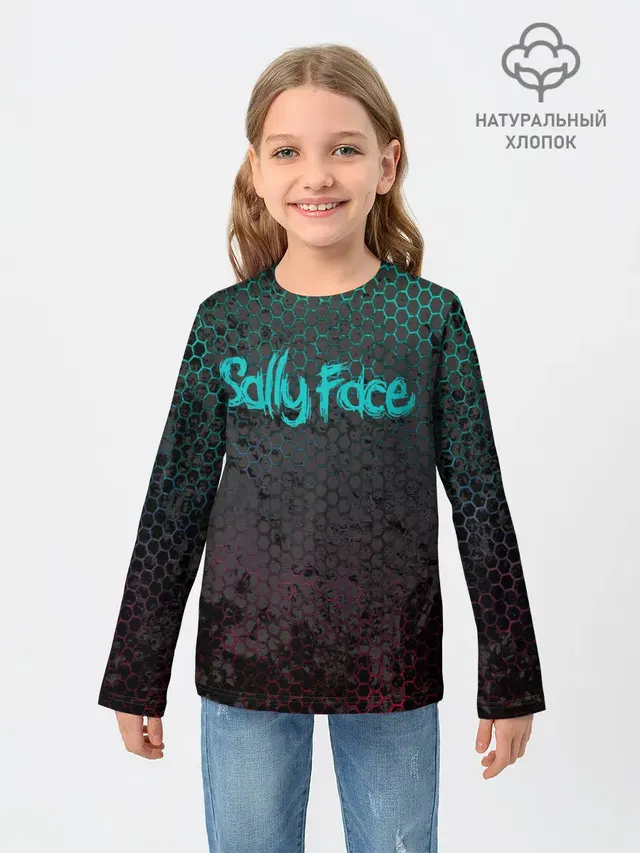 Детский лонгслив с принтом «Sally Face game»