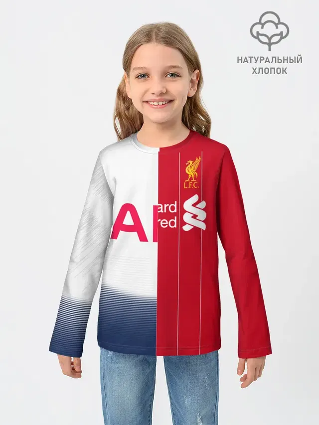 Детский лонгслив с принтом «Liverpool vs Tottenham»