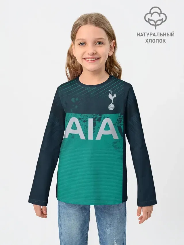 Детский лонгслив с принтом «Tottenham — Son third 18-19»