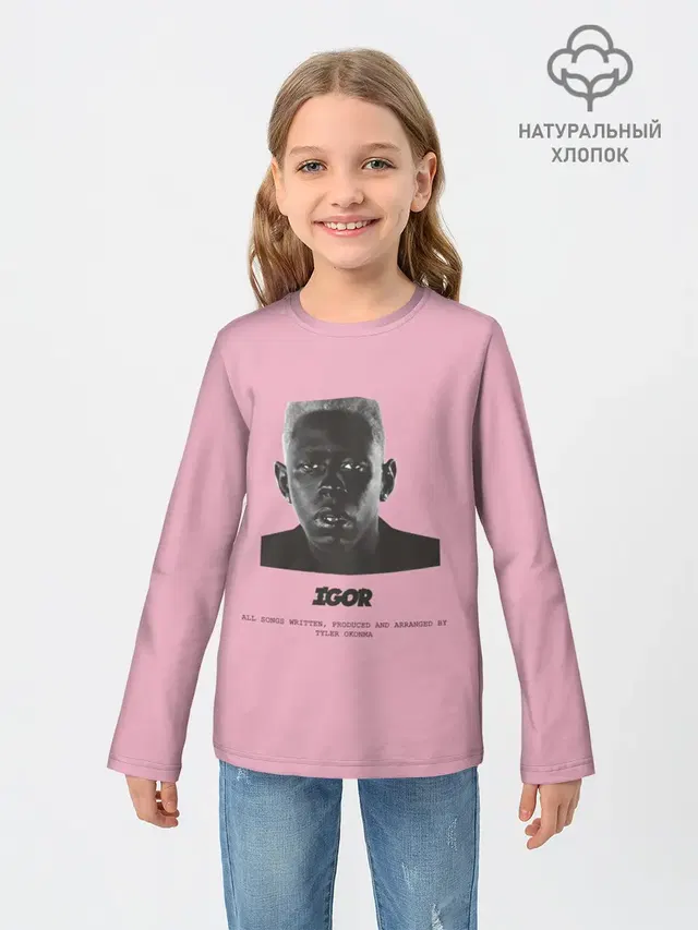Детский лонгслив с принтом «Tyler, The Creator»