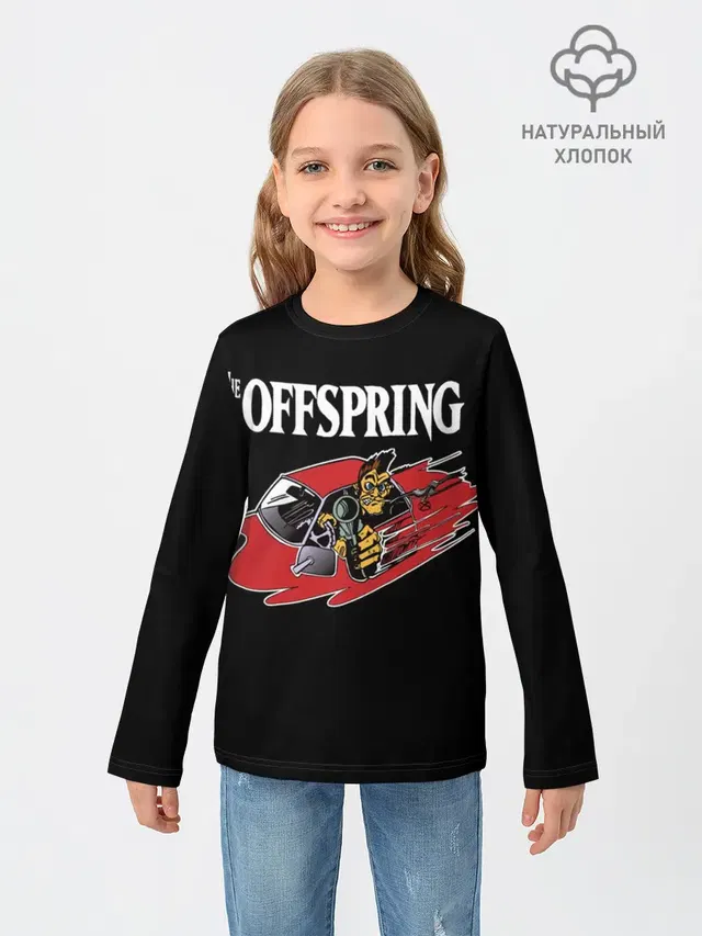 Детский лонгслив с принтом «Offspring»
