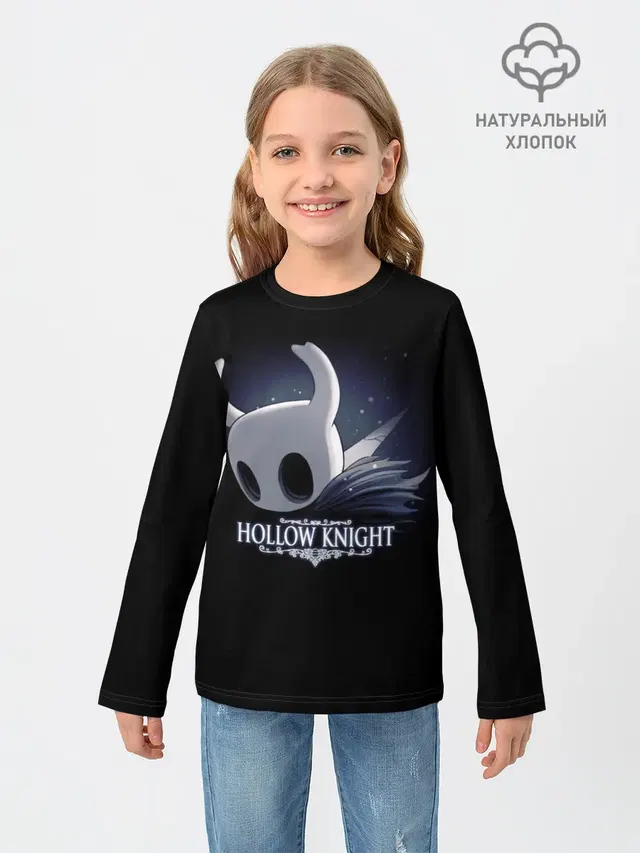 Детский лонгслив с принтом «Hollow Knight — Hollow Knight 19»