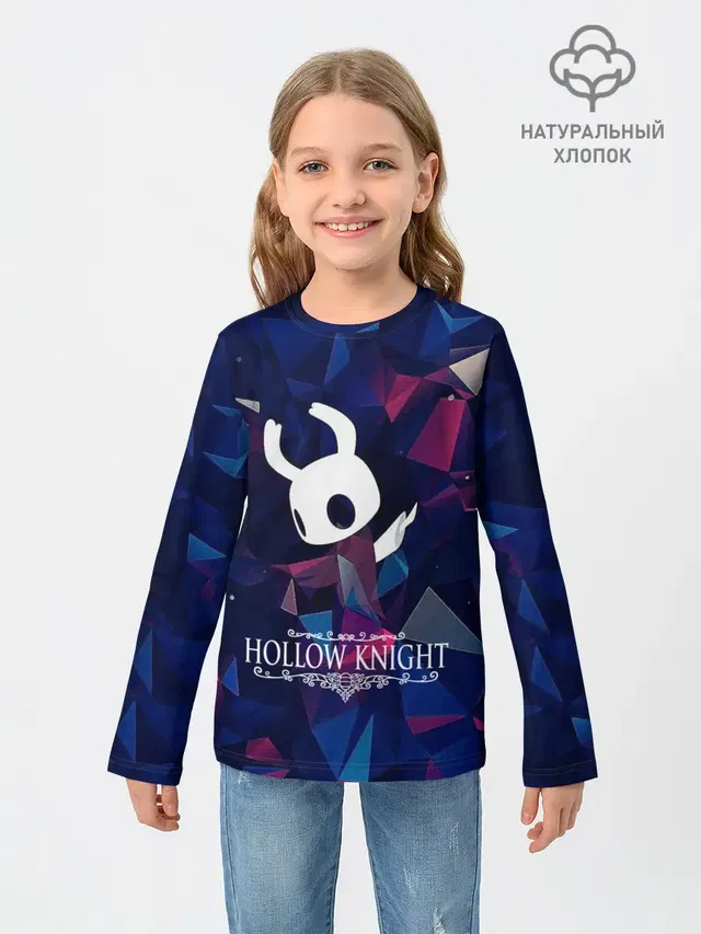 Детский лонгслив с принтом «Hollow Knight»