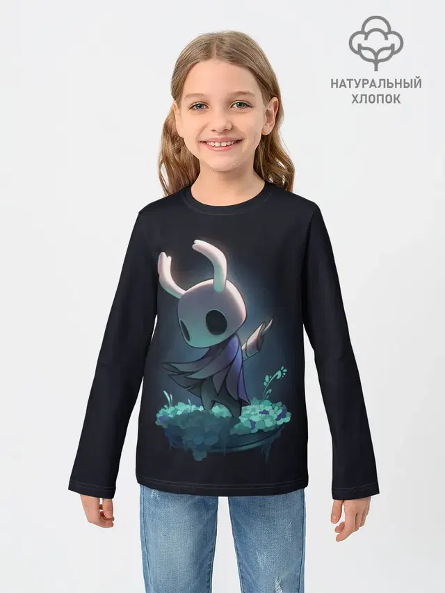 Детский лонгслив с принтом «Hollow Knight»
