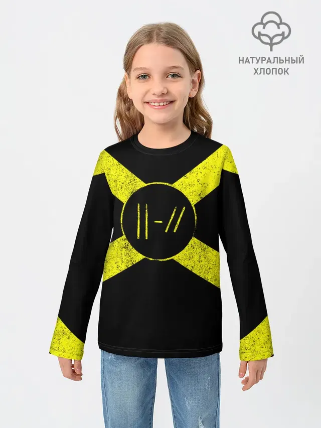Детский лонгслив с принтом «Twenty One Pilots 14»