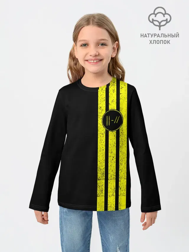 Детский лонгслив с принтом «Twenty One Pilots 18»