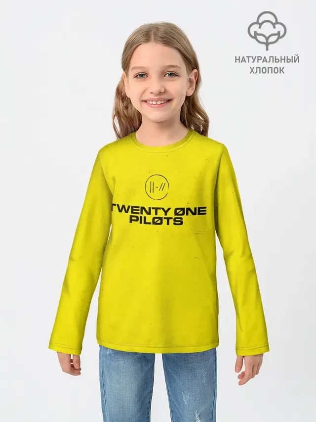 Детский лонгслив с принтом «Twenty One Pilots»