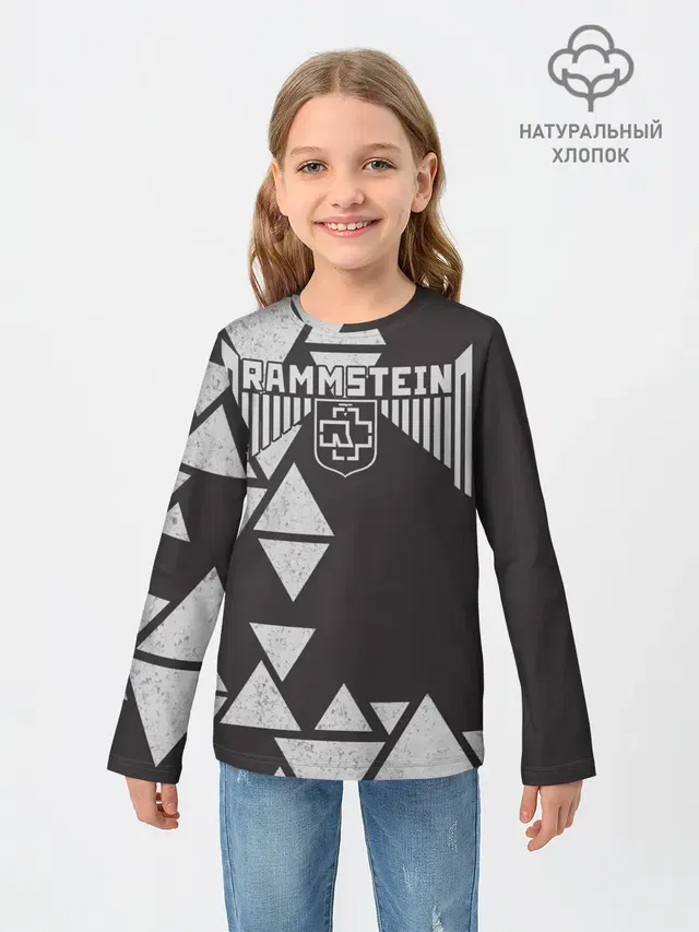 Детский лонгслив с принтом «Rammstein»