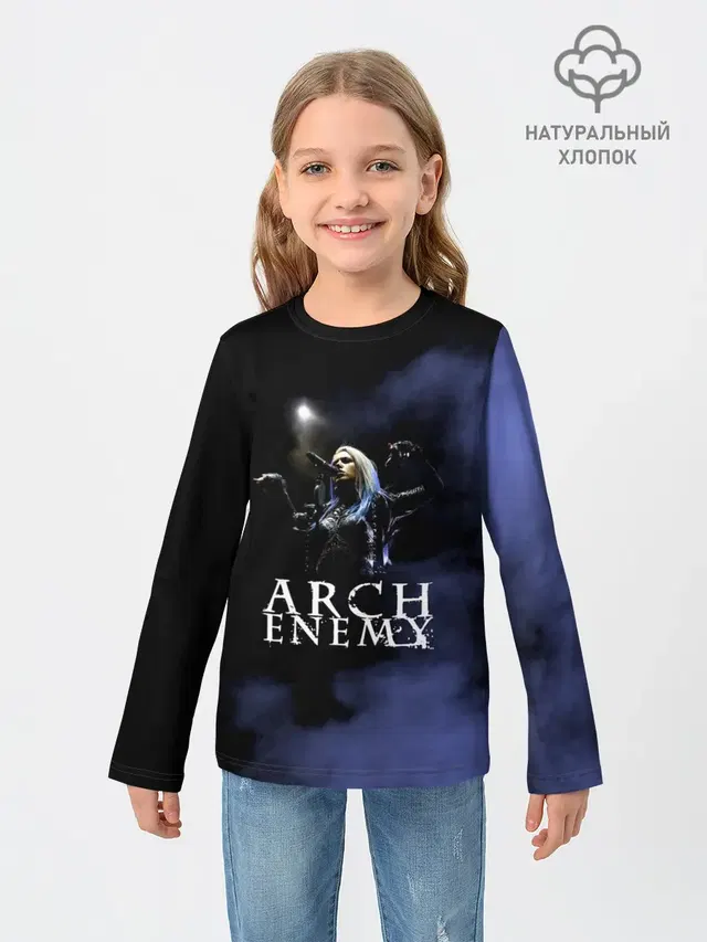 Детский лонгслив с принтом «Arch Enemy»