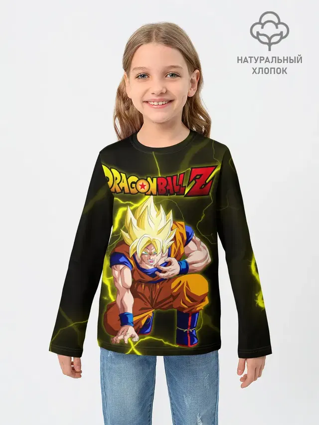 Детский лонгслив с принтом «Dragon Ball Z»