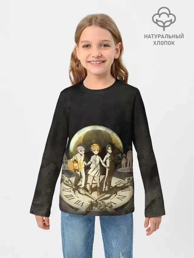 Детский лонгслив с принтом «Children»