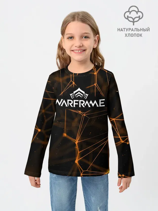Детский лонгслив с принтом «Warframe»