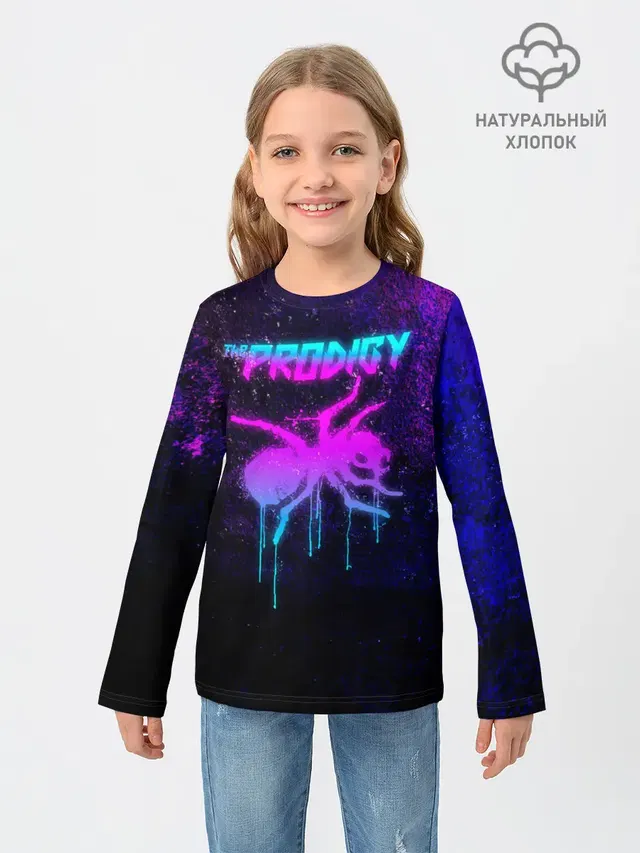 Детский лонгслив с принтом «Ant logo — The Prodigy»