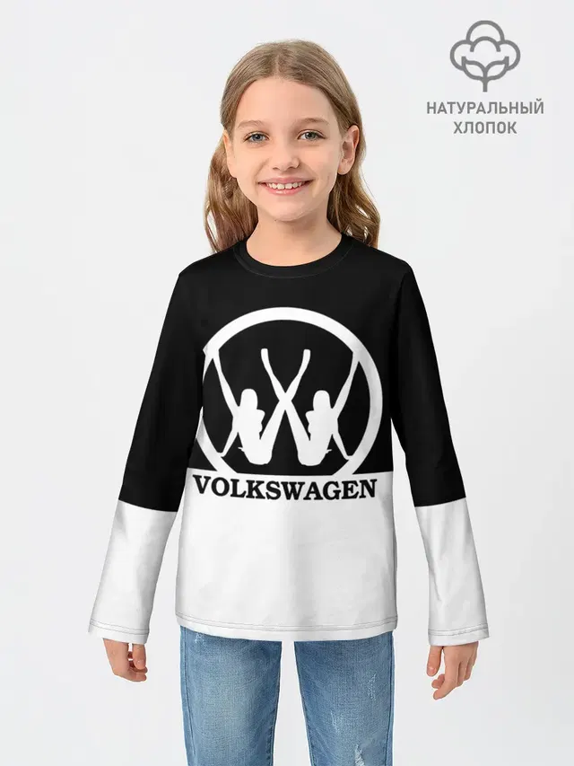 Детский лонгслив с принтом «Volkswagen»
