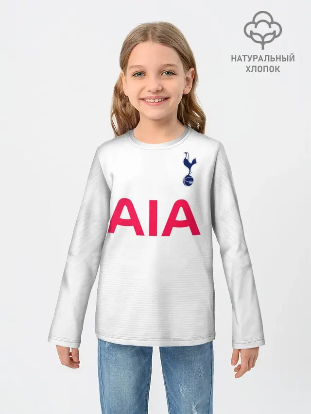 Детский лонгслив с принтом «Tottenham — Kane home 19-20»