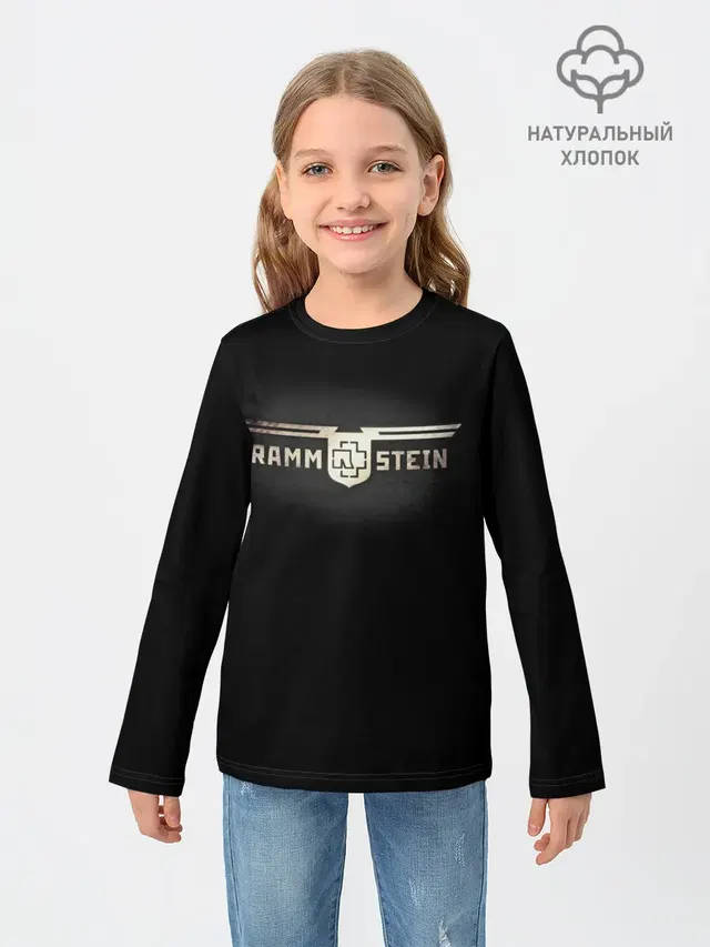 Детский лонгслив с принтом «Rammstein»