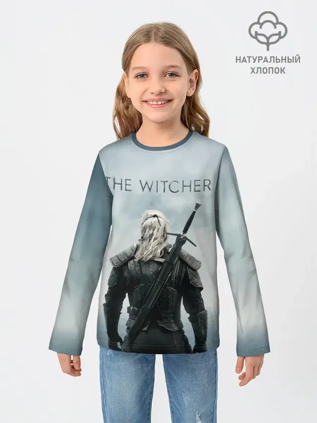 Детский лонгслив с принтом «THE Witcher»