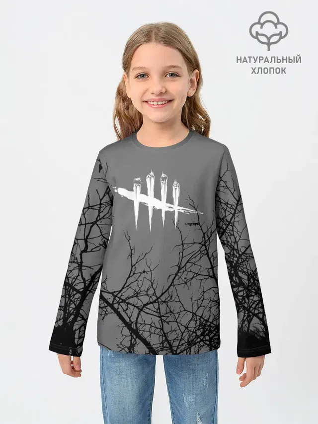 Детский лонгслив с принтом «Dead by Daylight»