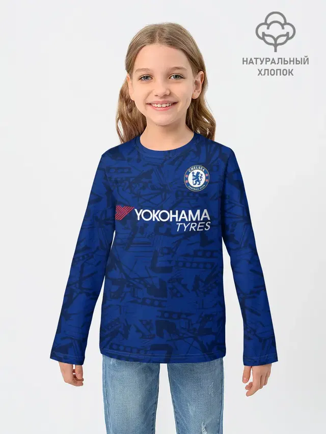 Детский лонгслив с принтом «Willian home 19-20»