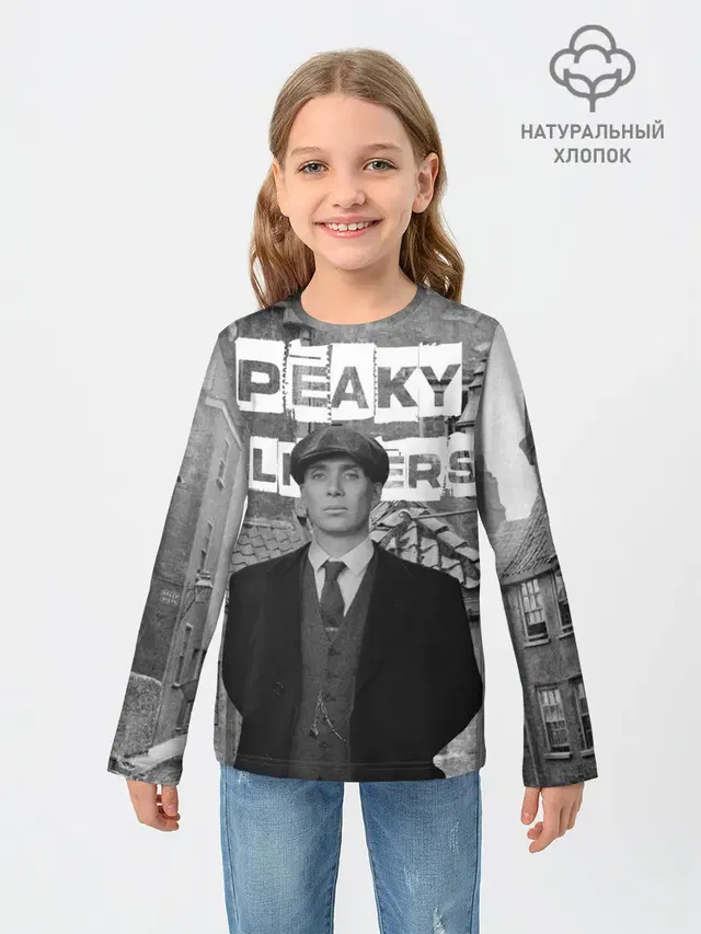 Детский лонгслив с принтом «Peaky Blinders»