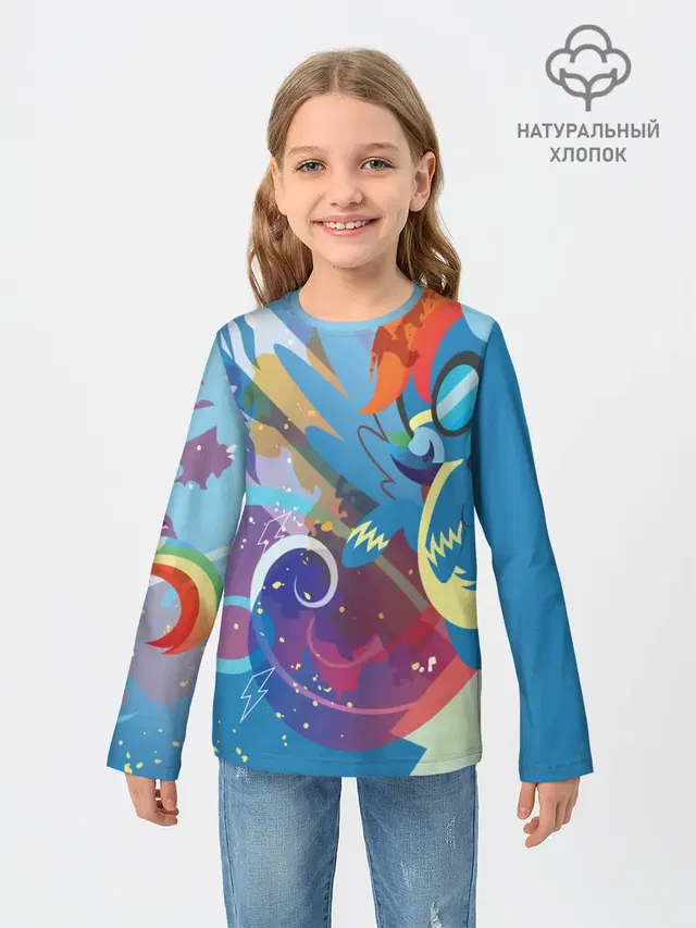 Детский лонгслив с принтом «My little Pony»