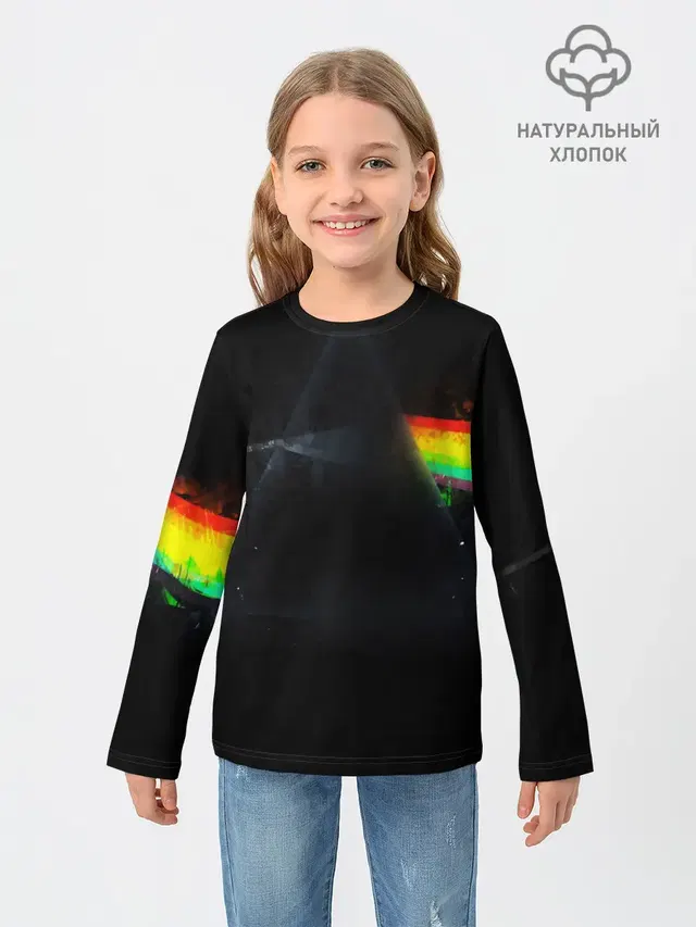 Детский лонгслив с принтом «Prism»