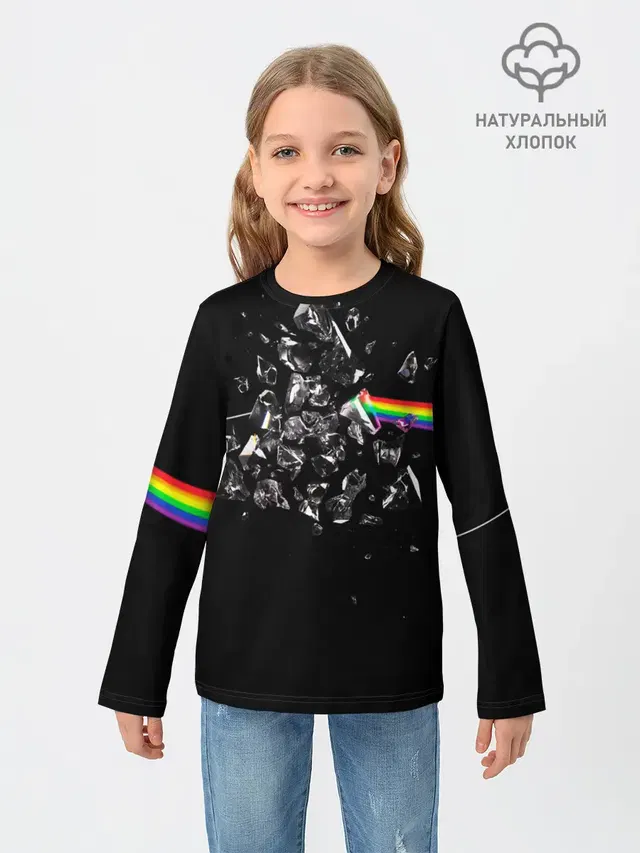 Детский лонгслив с принтом «Prism»