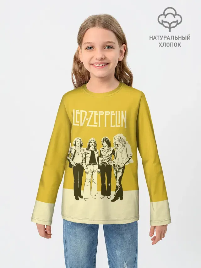Детский лонгслив с принтом «Led Zeppelin»