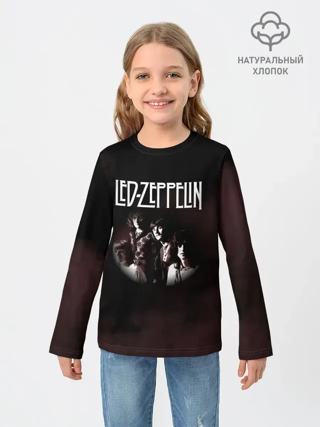 Детский лонгслив с принтом «Led Zeppelin»