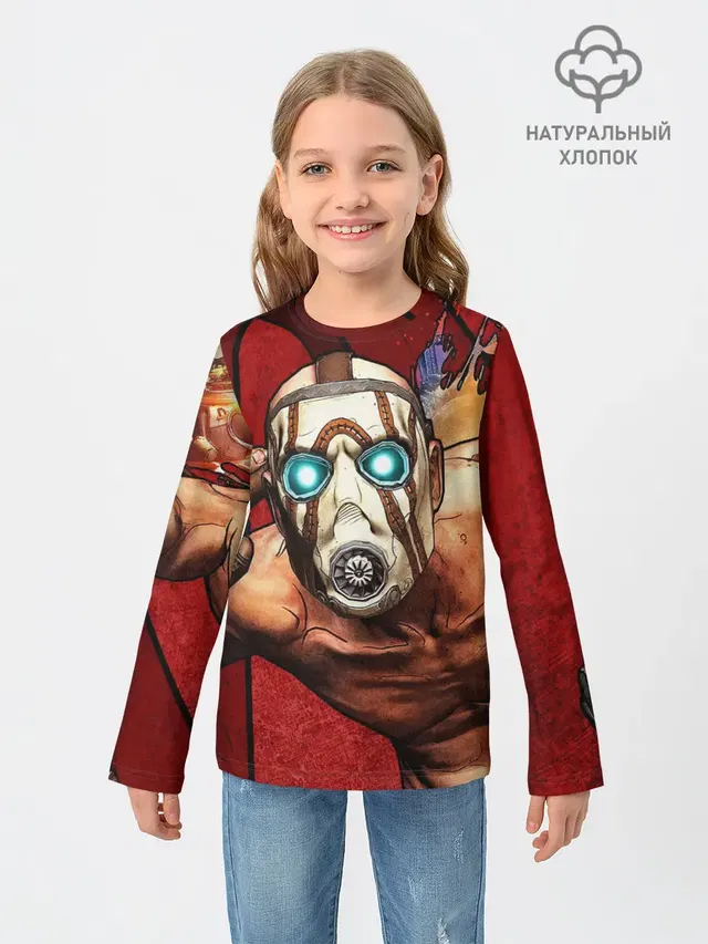 Детский лонгслив с принтом «Разные игры — BORDERLANDS 3»
