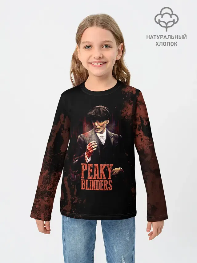 Детский лонгслив с принтом «Peaky Blinders TV series»