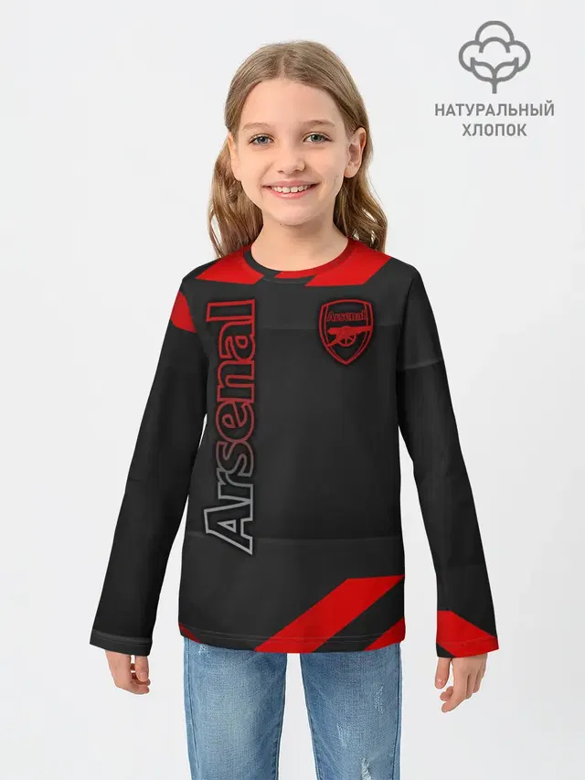 Детский лонгслив с принтом «Арсенал — Arsenal F.C.»