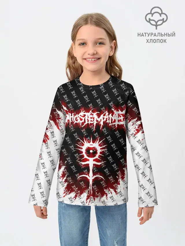 Детский лонгслив с принтом «GHOSTEMANE»
