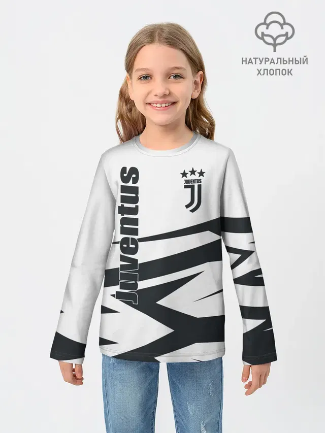 Детский лонгслив с принтом «Ювентус»