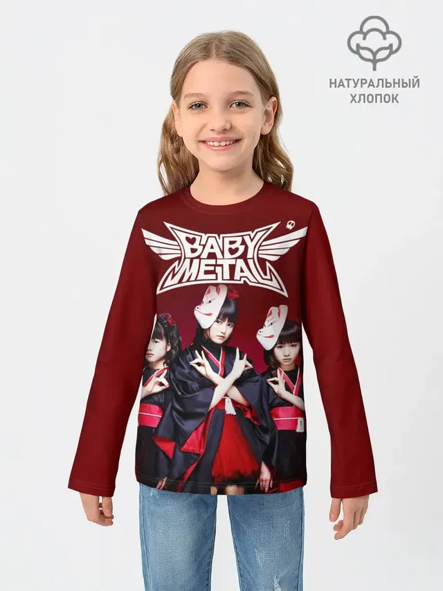 Детский лонгслив с принтом «Babymetal»