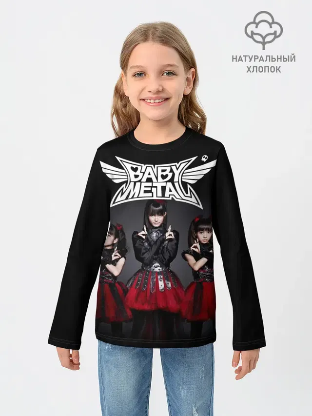 Детский лонгслив с принтом «Babymetal»
