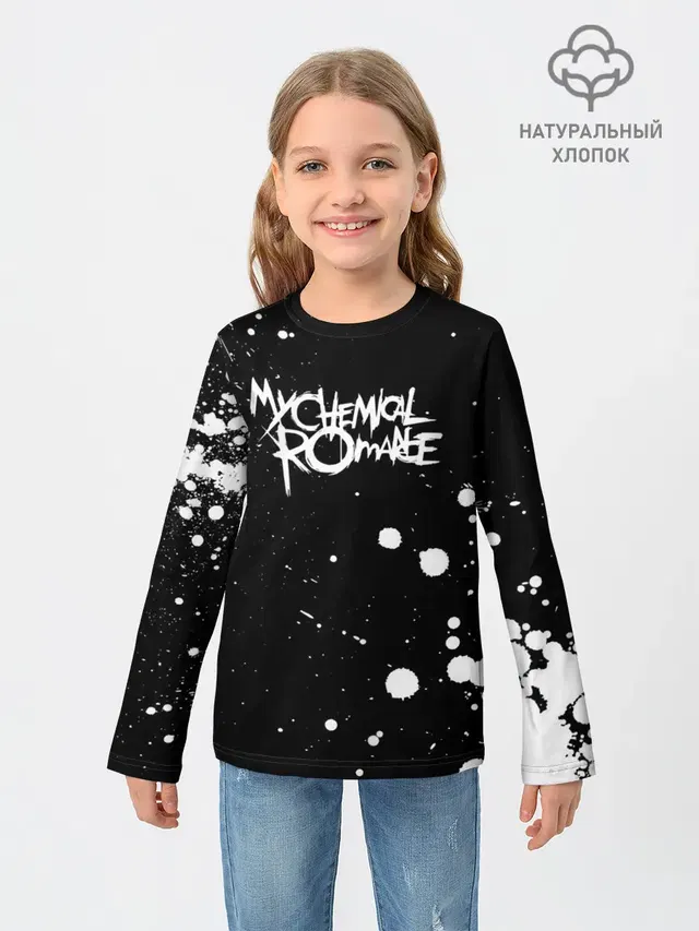 Детский лонгслив с принтом «My Chemical Romance»