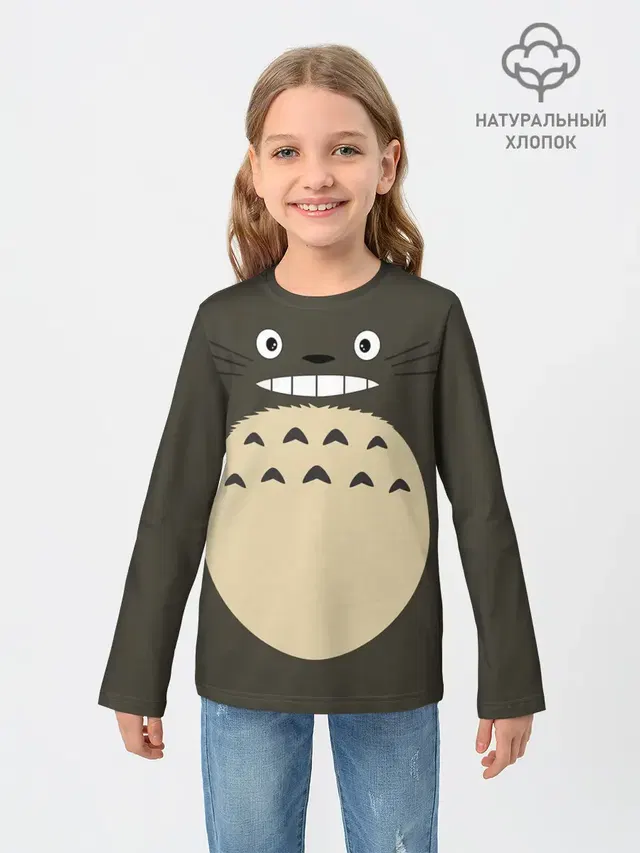 Детский лонгслив с принтом «Totoro»